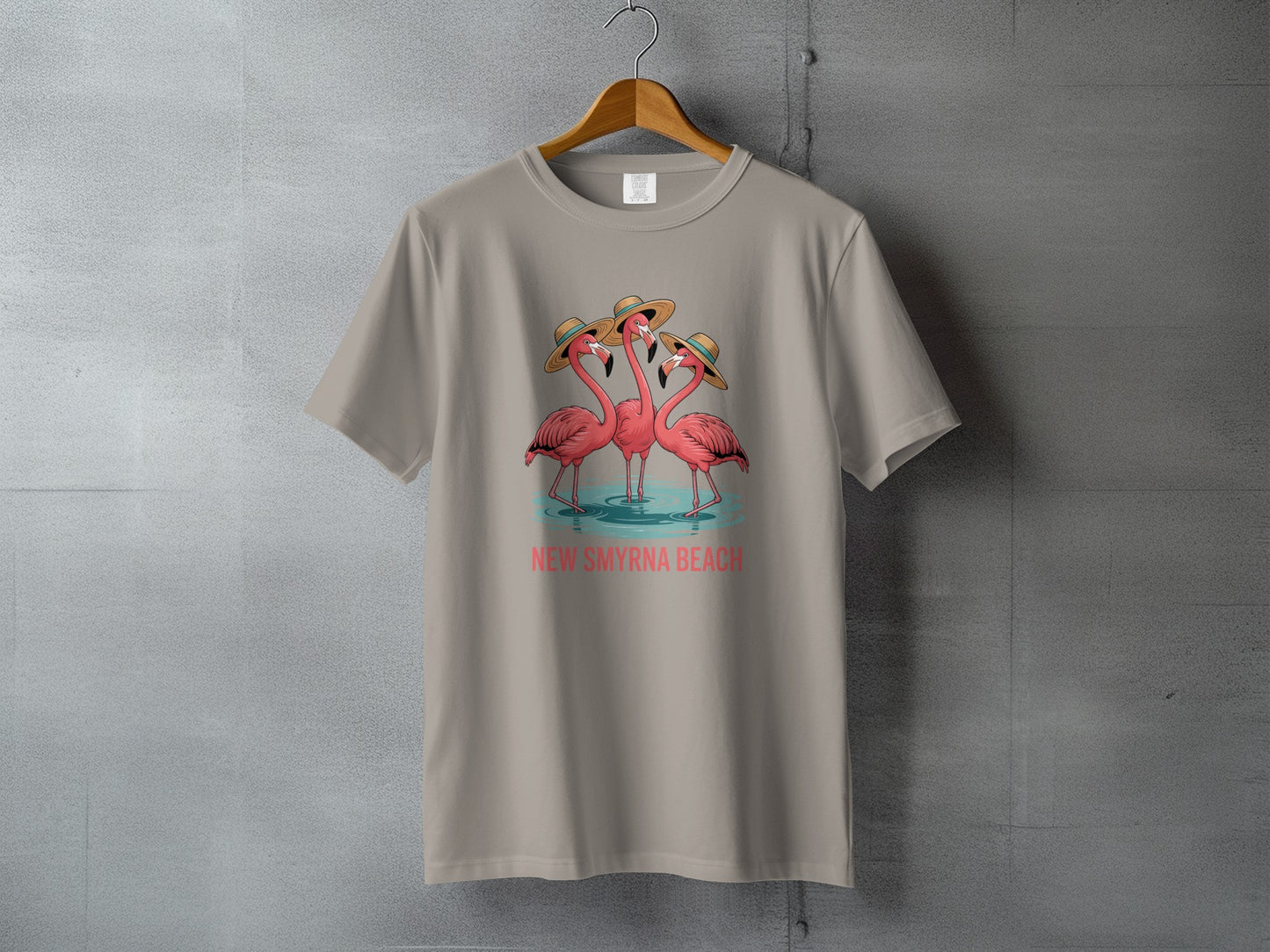 New Smyrna Beach Flamingo Graphic T-shirt product type