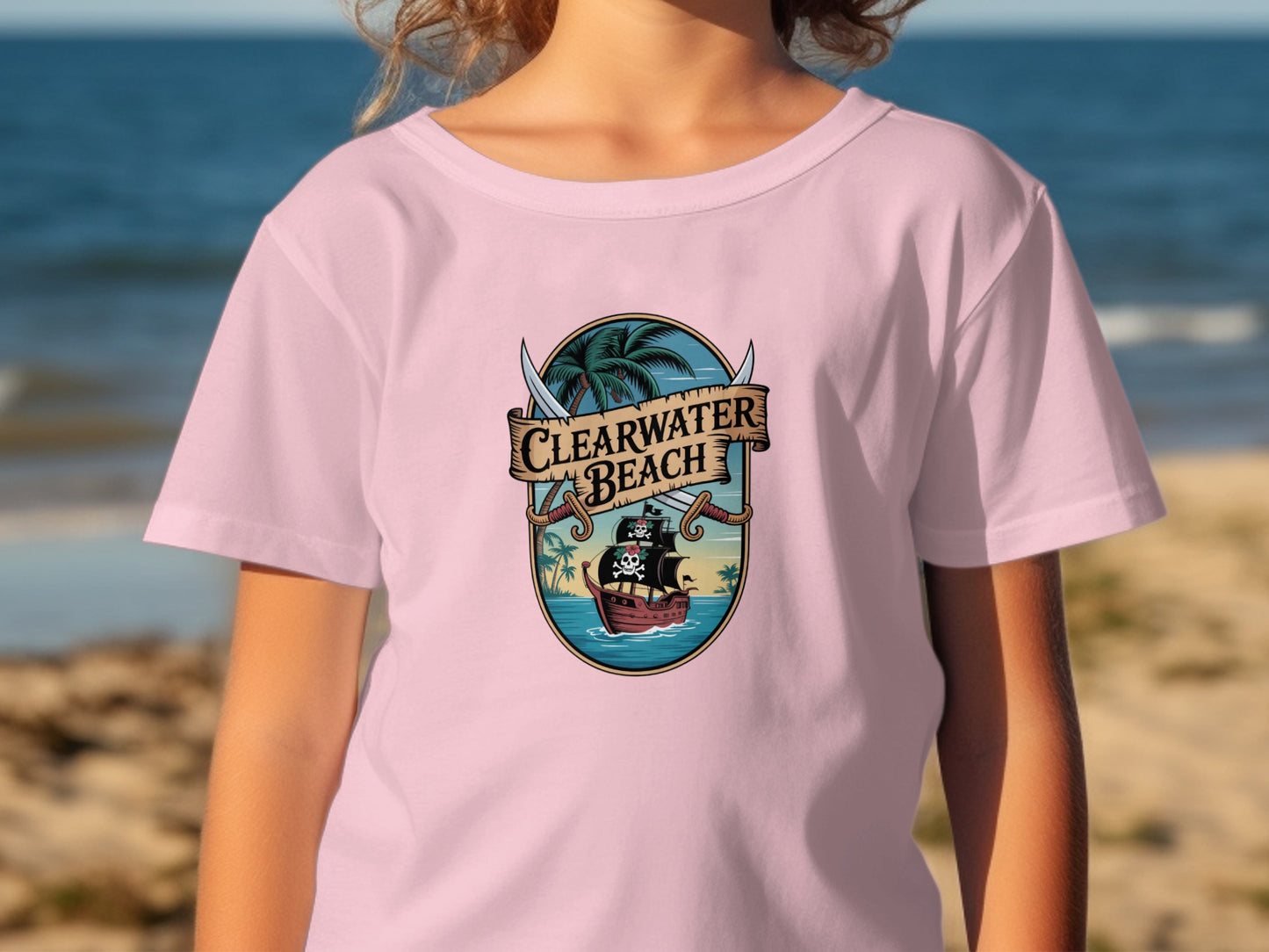 Clearwater Beach Pirate Ship Graphic T-shirt product