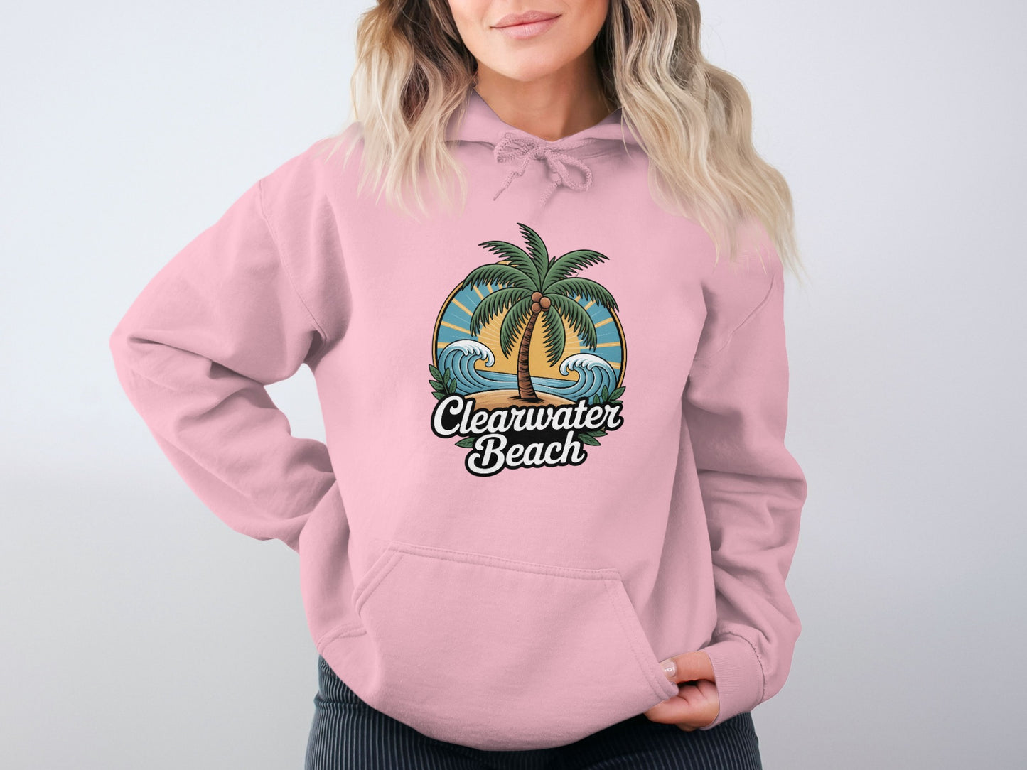 Clearwater Beach Printed Casual Hoodie product