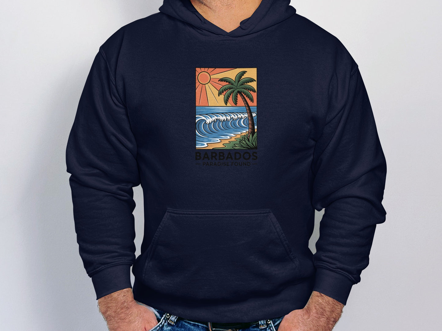 Tropical Barbados Graphic Hooded Sweatshirt product