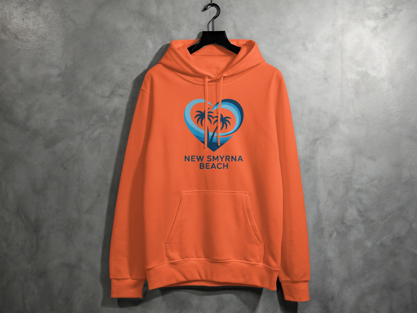 New Smyrna Beach Orange Hoodie Trendy Stylish product type