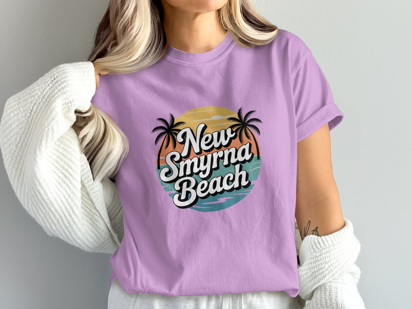 New Smyrna Beach Colorful Graphic Tee product