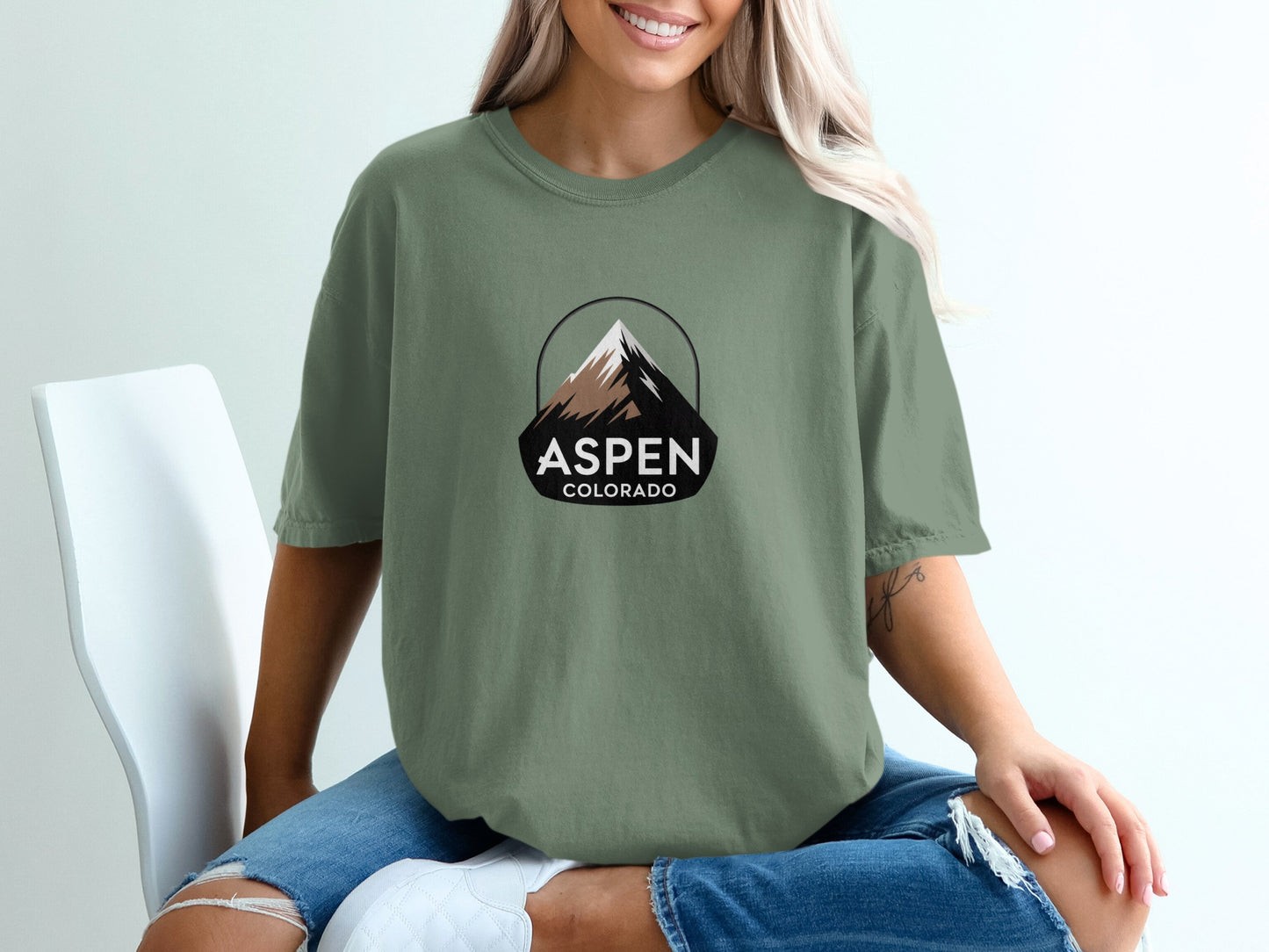 Aspen Colorado Mountain Design Graphic Tee product
