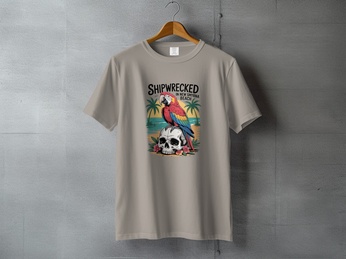 Shipwrecked New Smyrna Beach Parrot Design T-shirt product