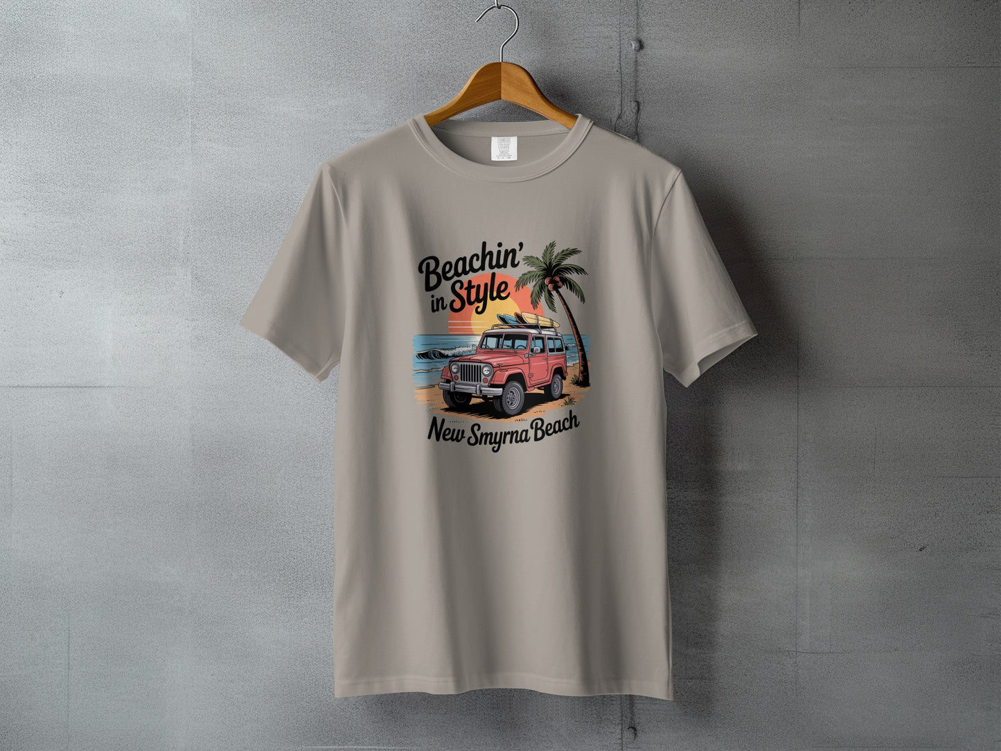 Beachin' in Style New Smyrna Beach T-shirt product type