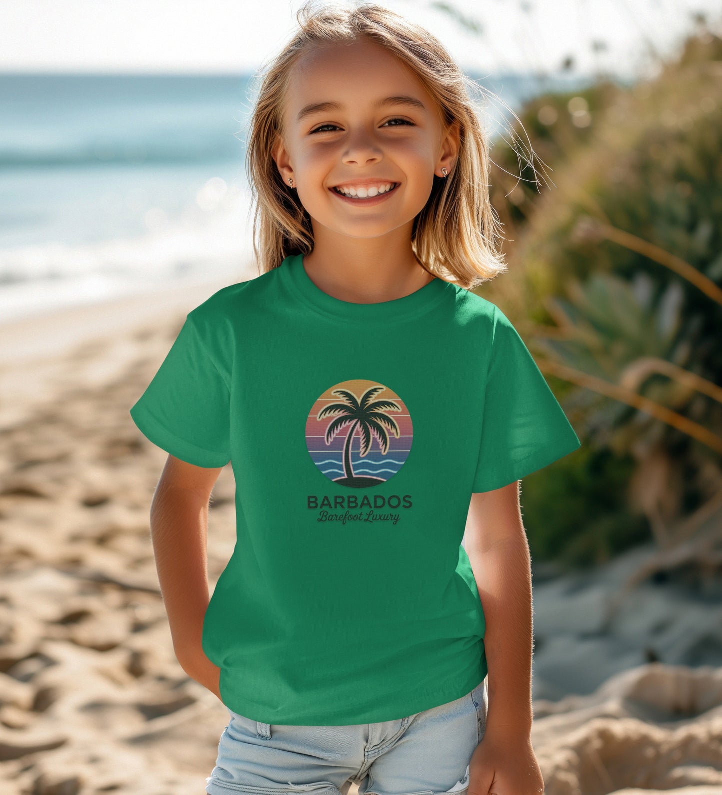 Barbados Sunset Beach Palm Tree T-shirt product