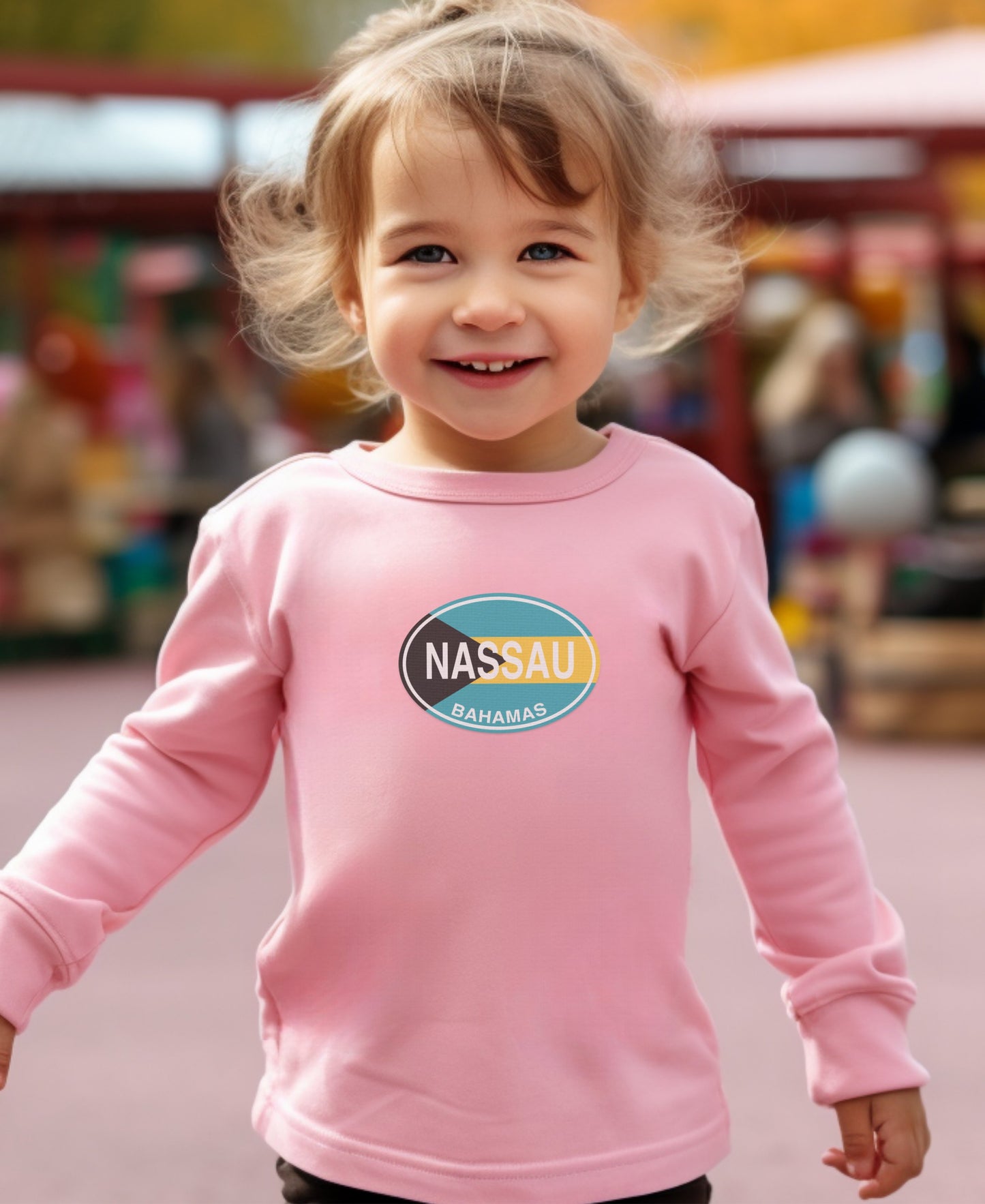 Nassau playing and learning at Pirates Museum Toddler Long Sleeve T-Shirt