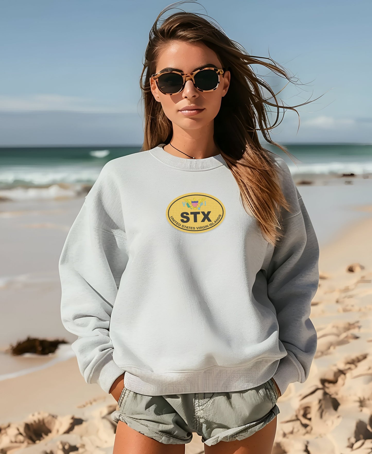 Trendy STX Beach Vibes Sweatshirt Fashion Product