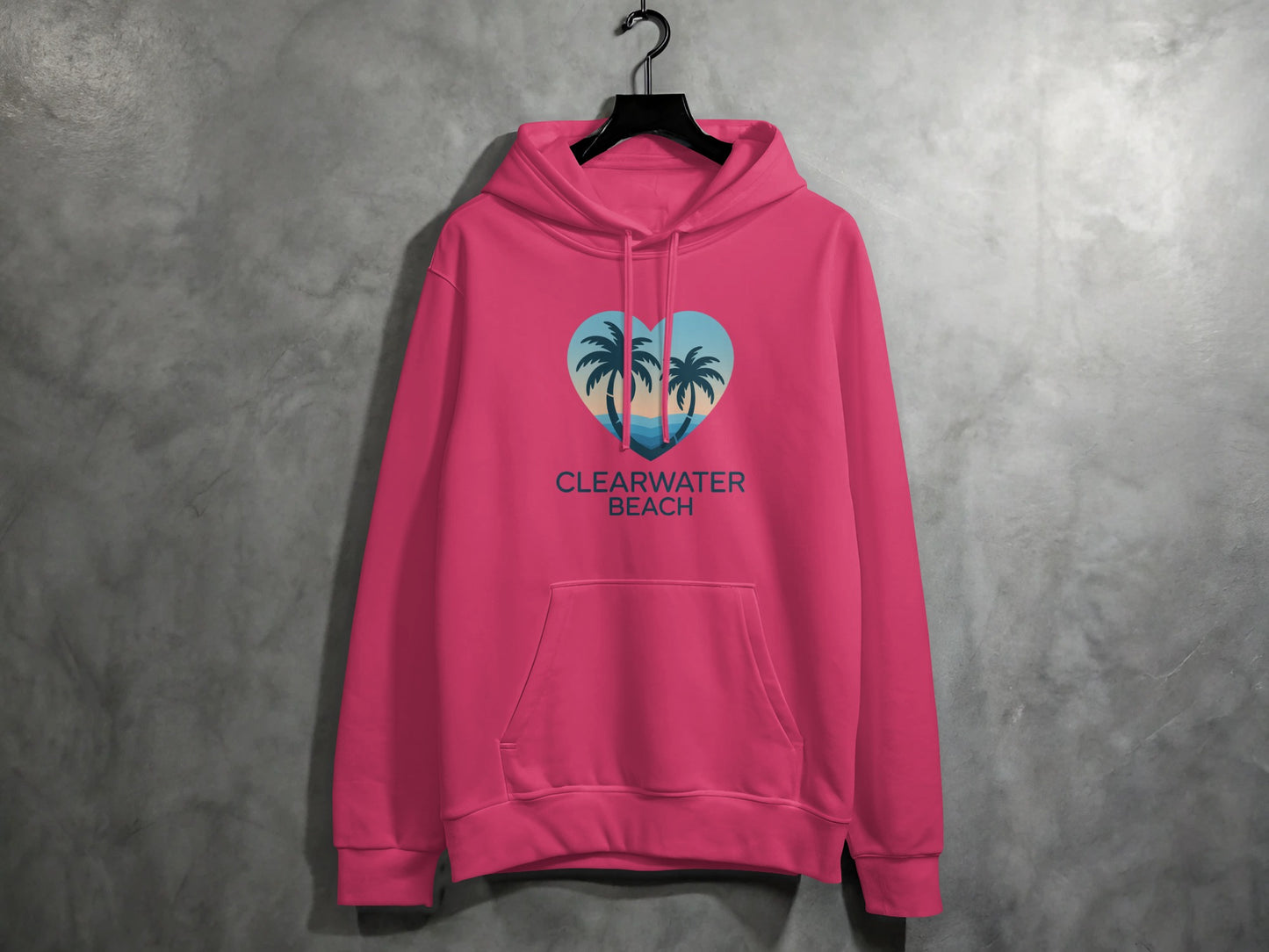 Clearwater Beach Heart Design Hoodie product type