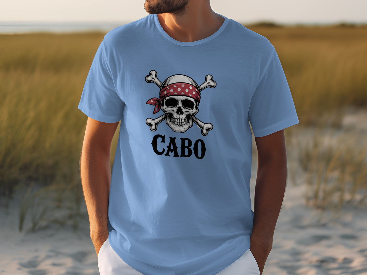 Cabo Skull and Crossbones Graphic Tee product