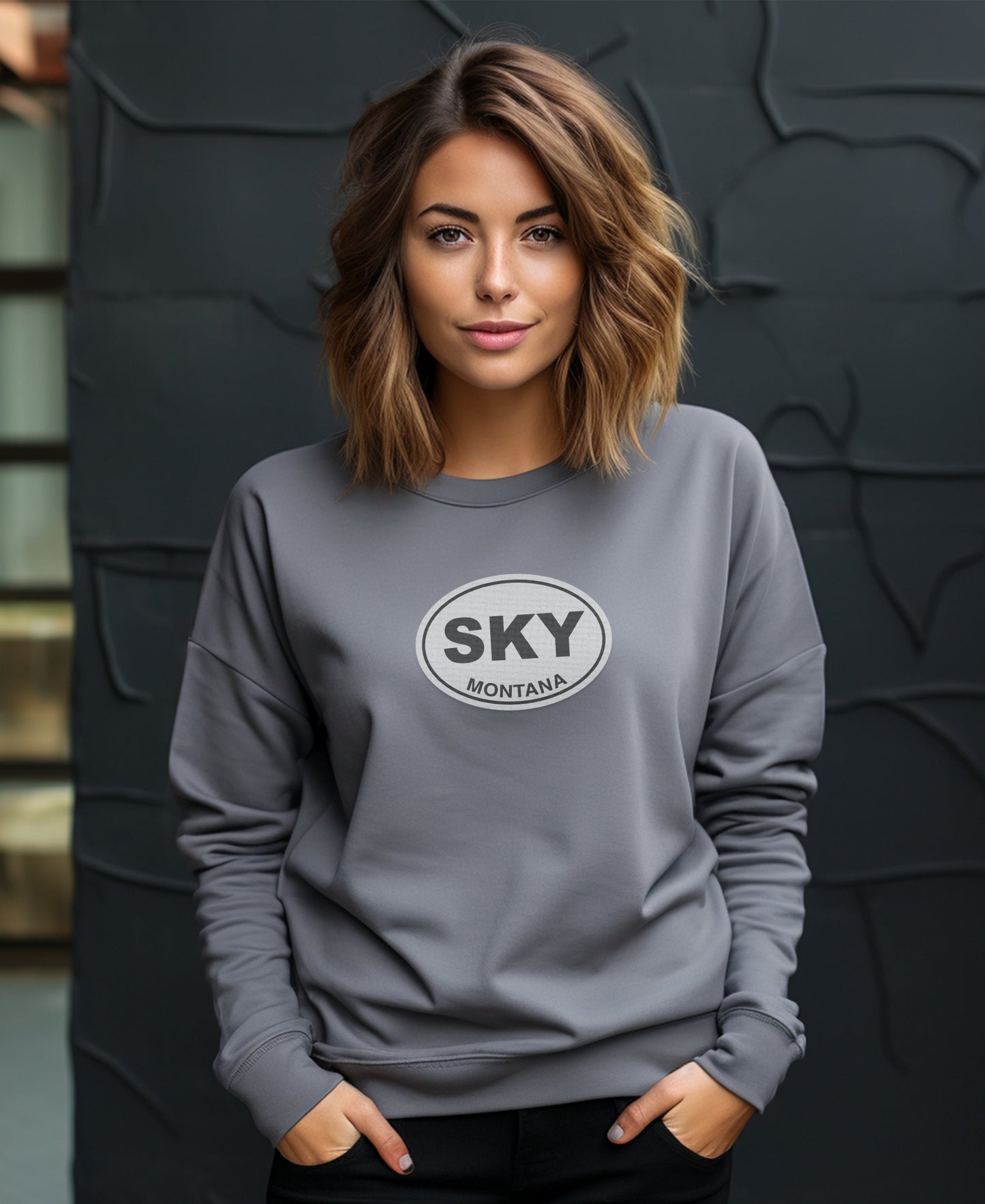 Stylish Sky Montana Graphic Sweatshirt product type