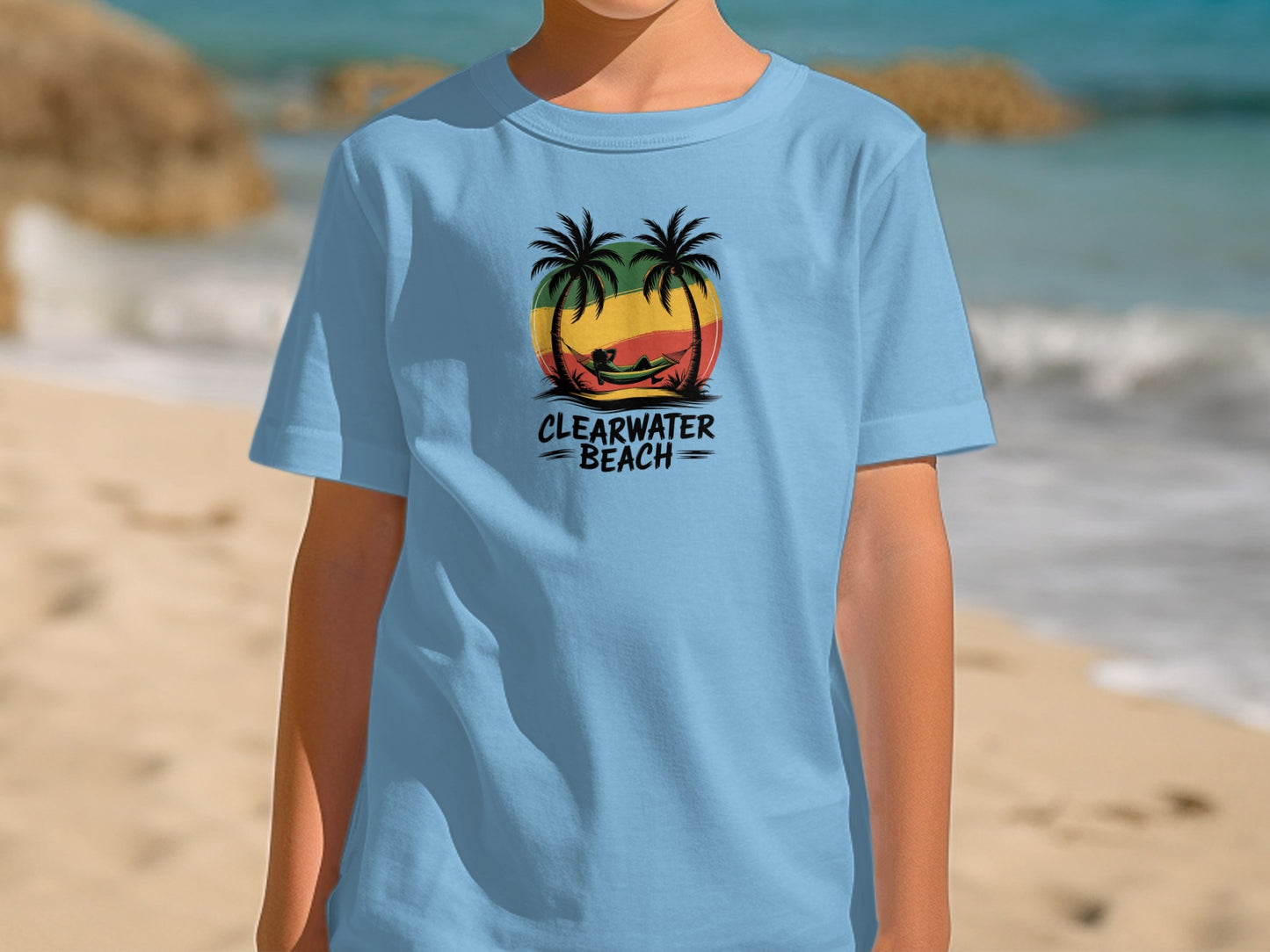 Clearwater Beach Palm Trees Graphic T-Shirt product