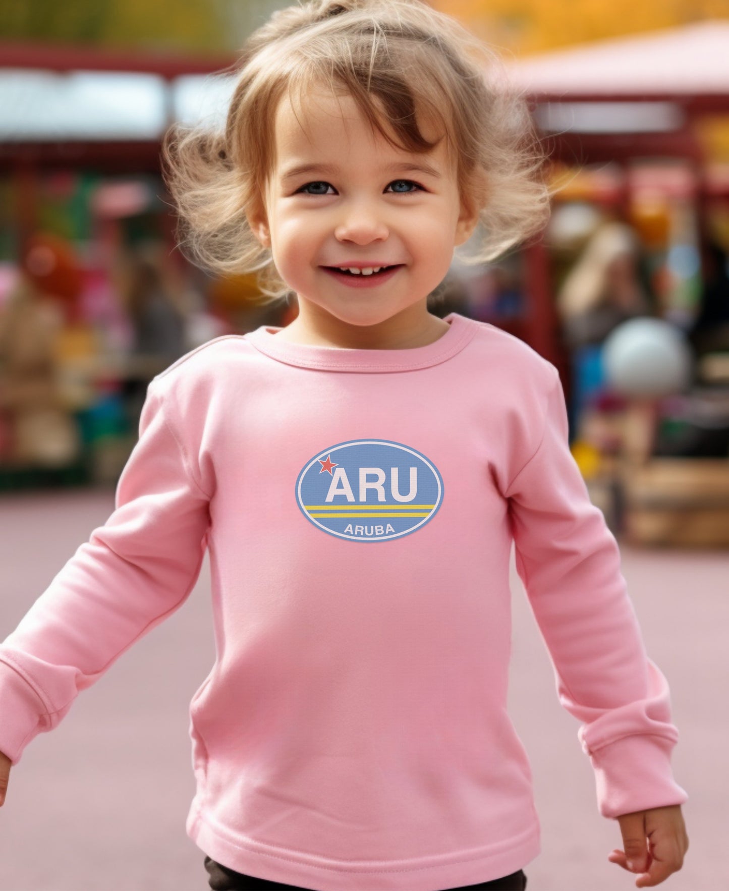 Cute Pink Aruba Design Toddler Sweatshirt product