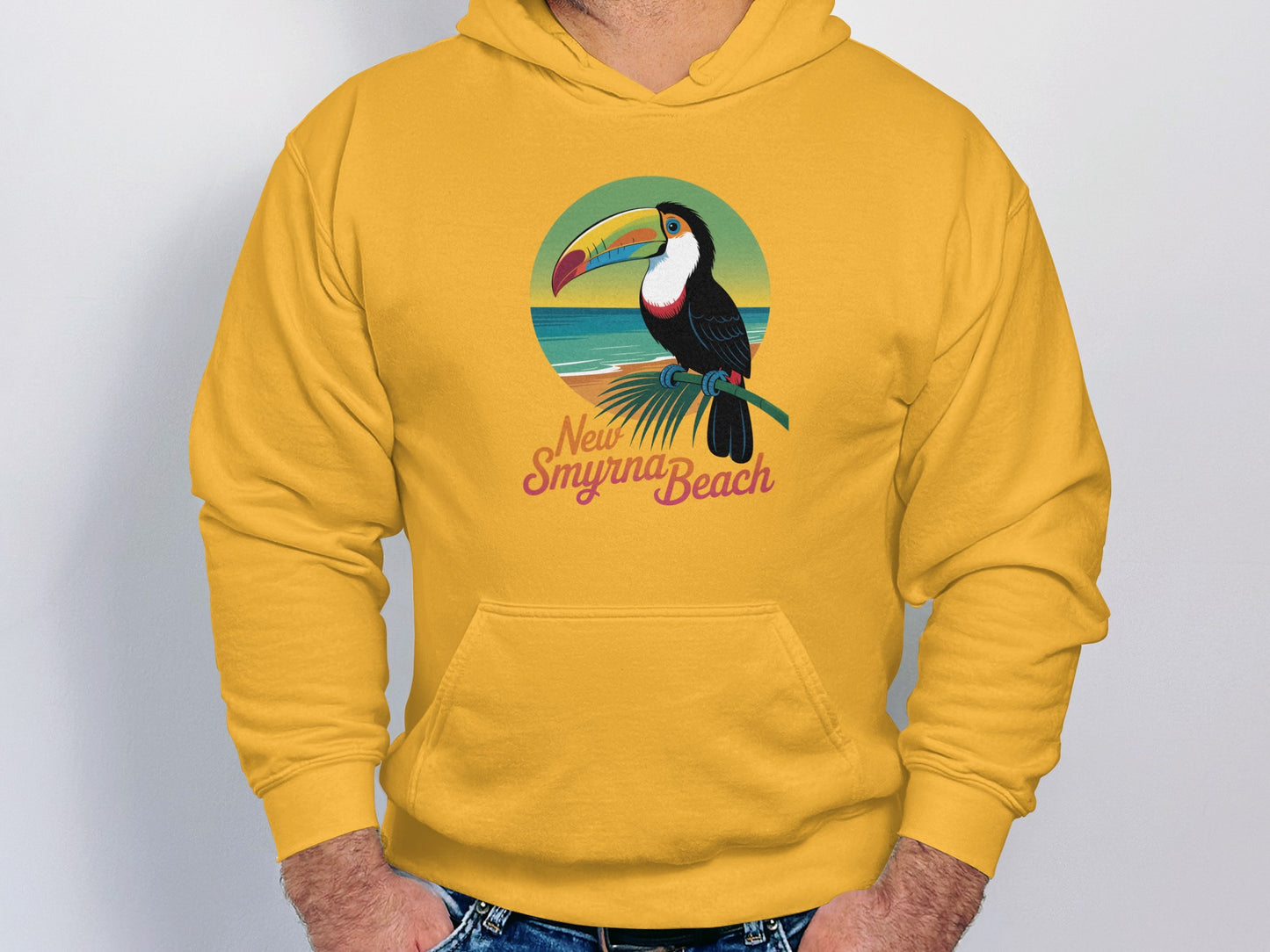 New Smyrna Beach Toucan Graphic Hoodie product