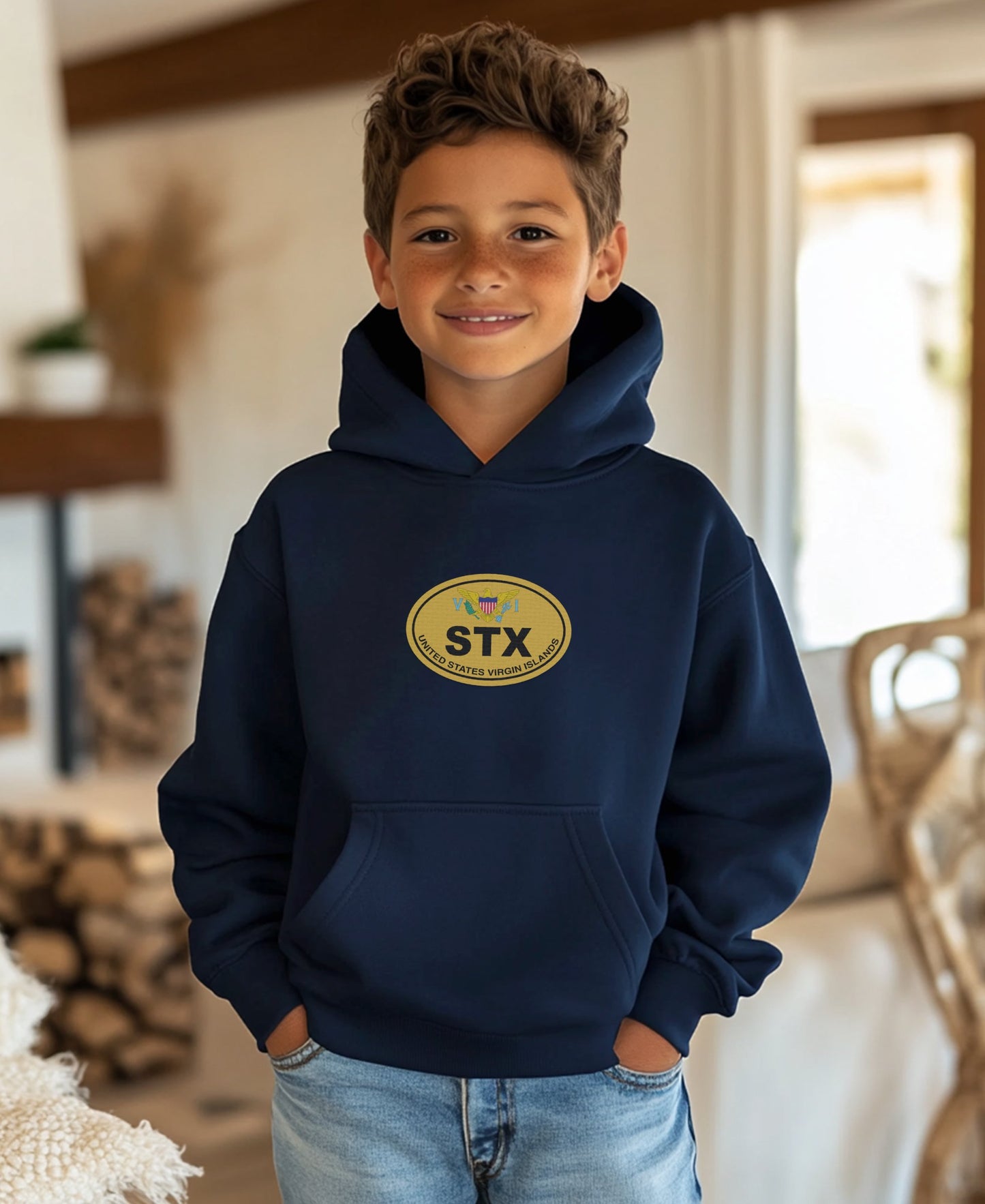 STX Logo Emblem Printed Pullover Hoodie product