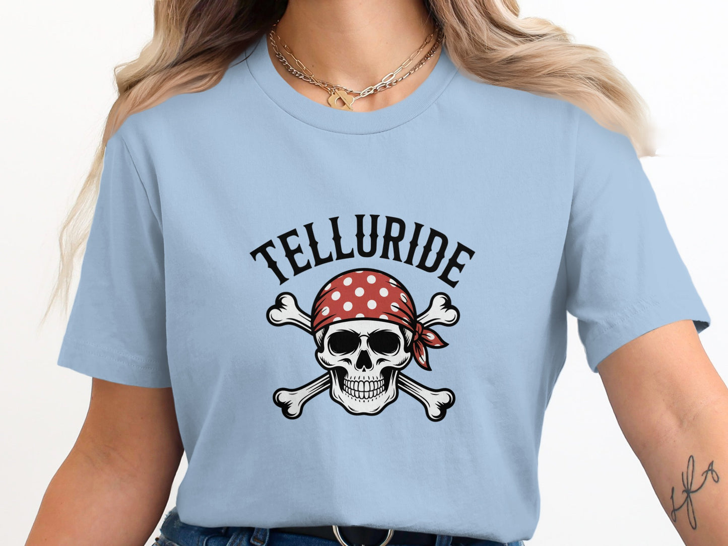 Telluride Skull with Bandana Graphic Tee product