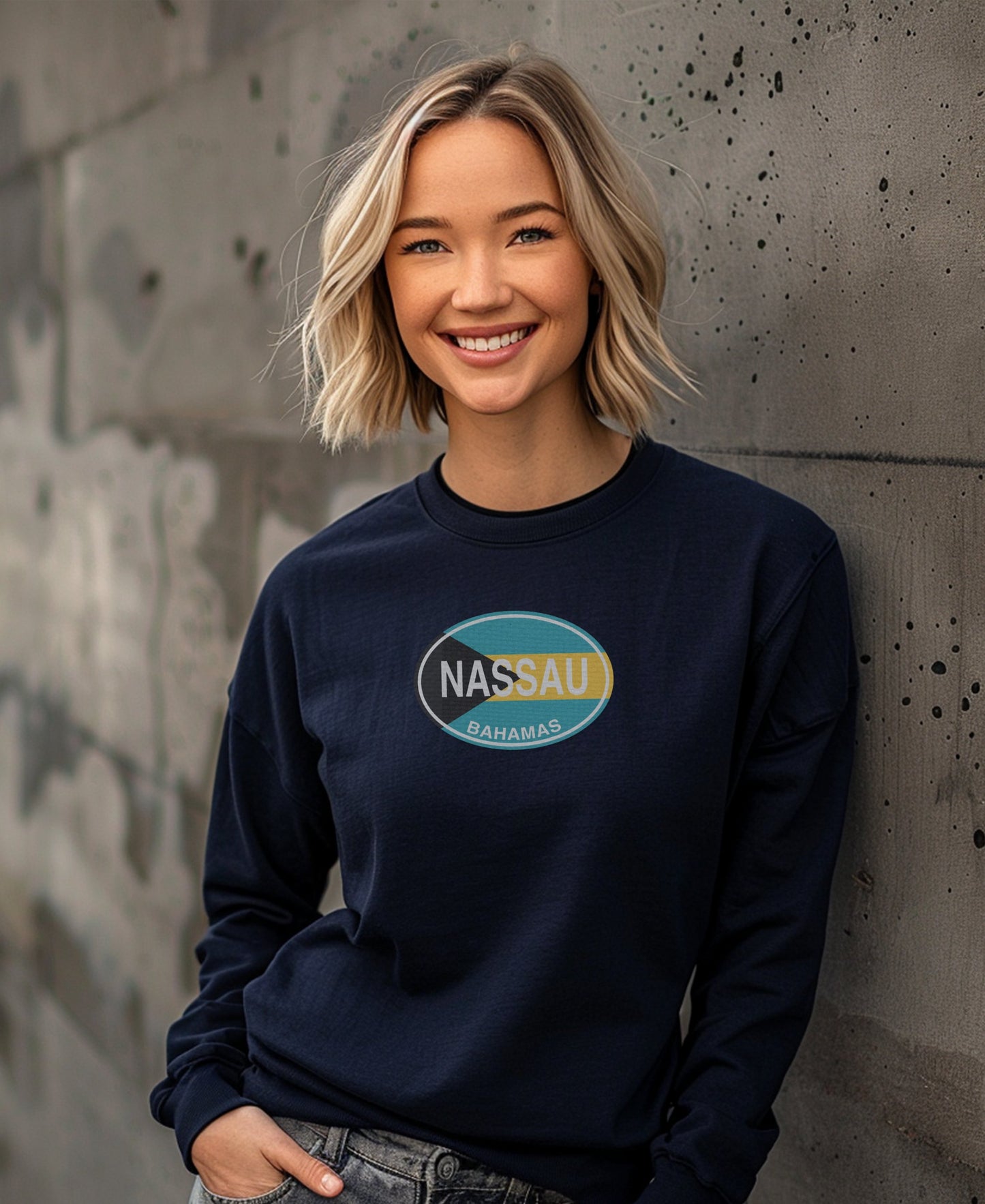 Trendy Nassau Bahamas Graphic Long Sleeve Shirt product type