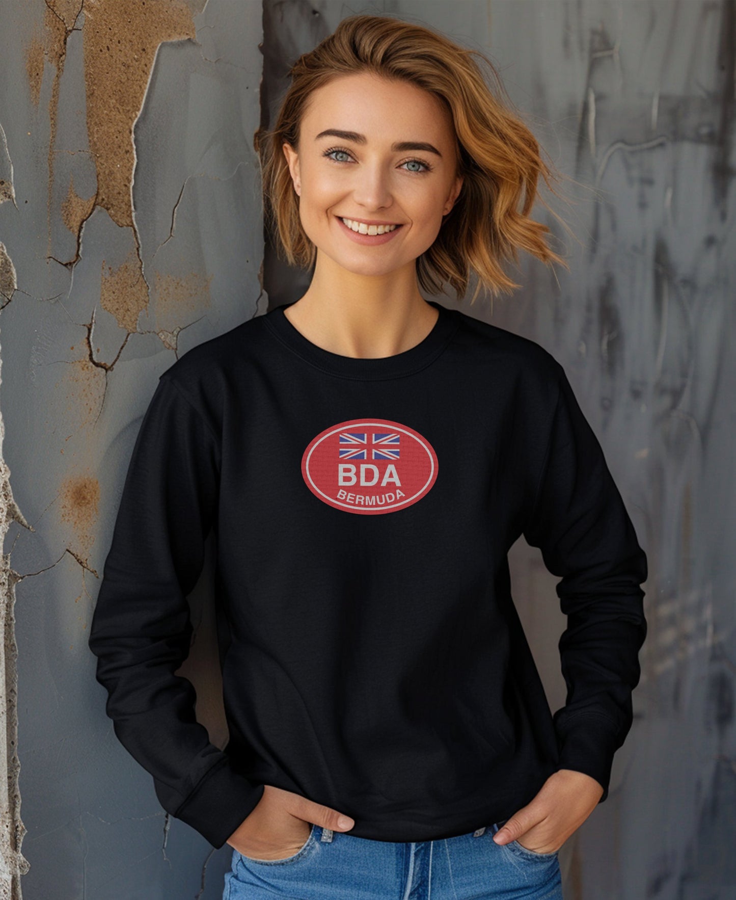 BDA Bermuda British Flag Emblem Graphic Sweatshirt product