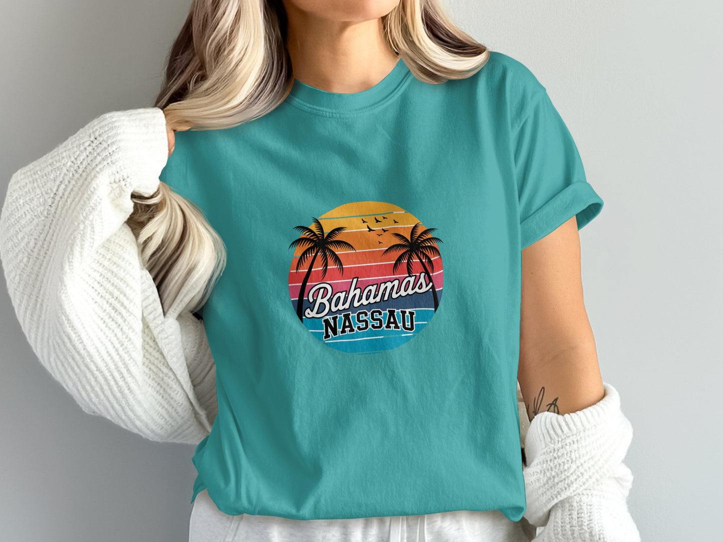 Vintage Bahamas Nassau Graphic Design T-shirt product type