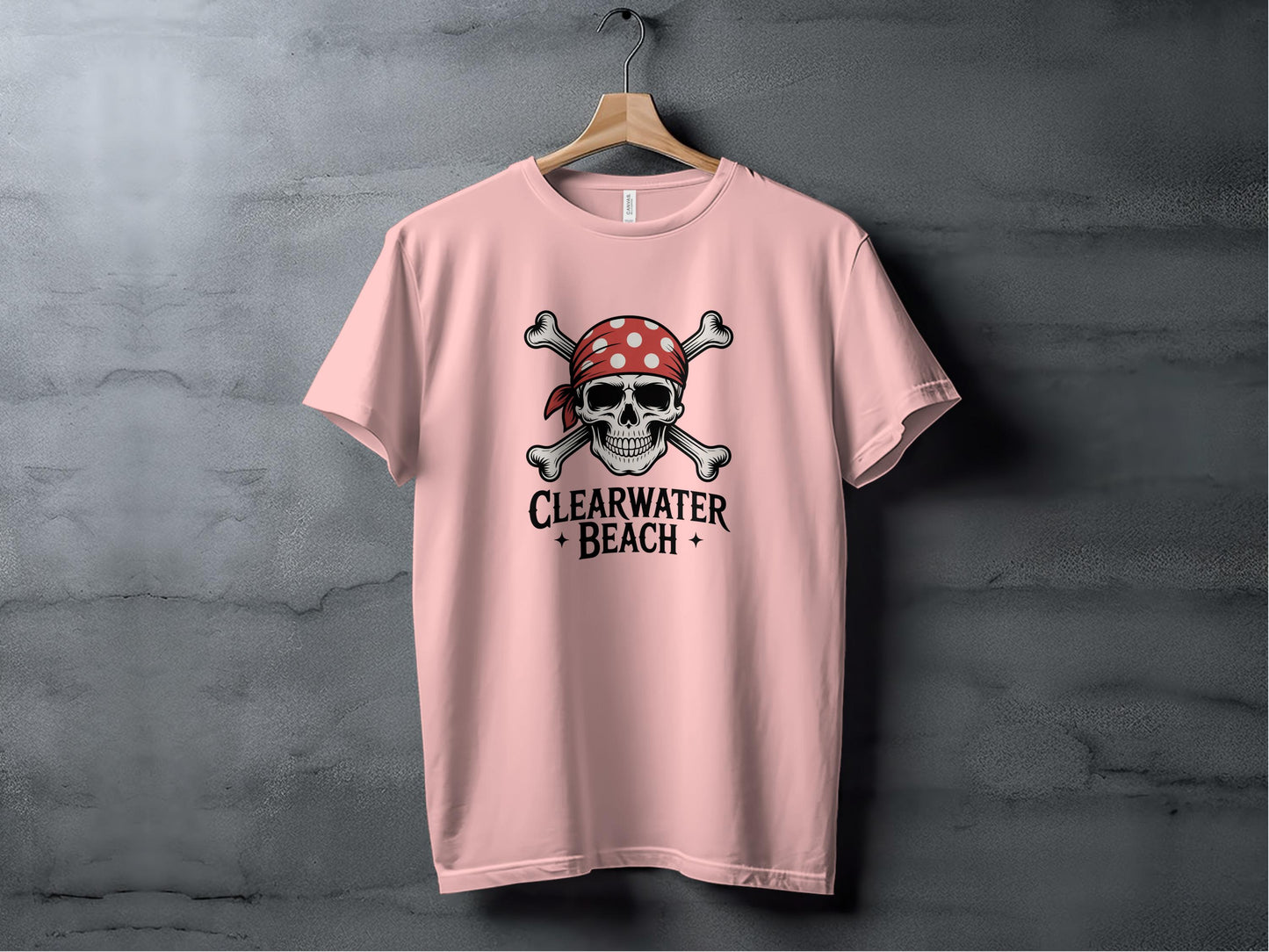 Pirate Skull and Crossbones Clearwater Beach T-shirt product