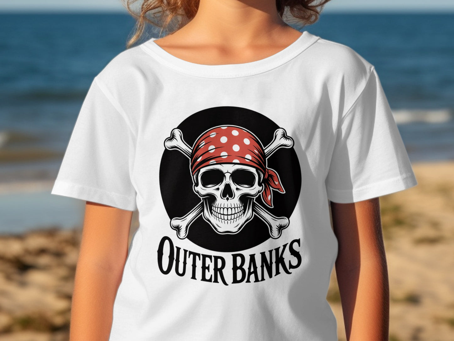 Outer Banks Skull and Crossbones Graphic Tee product