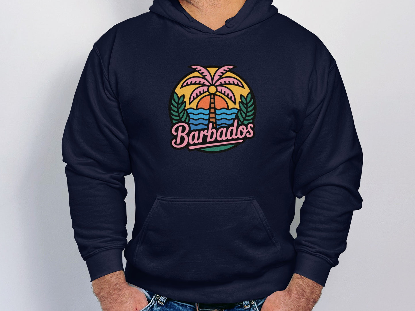 Stylish Barbados Printed Hoodie clothing product