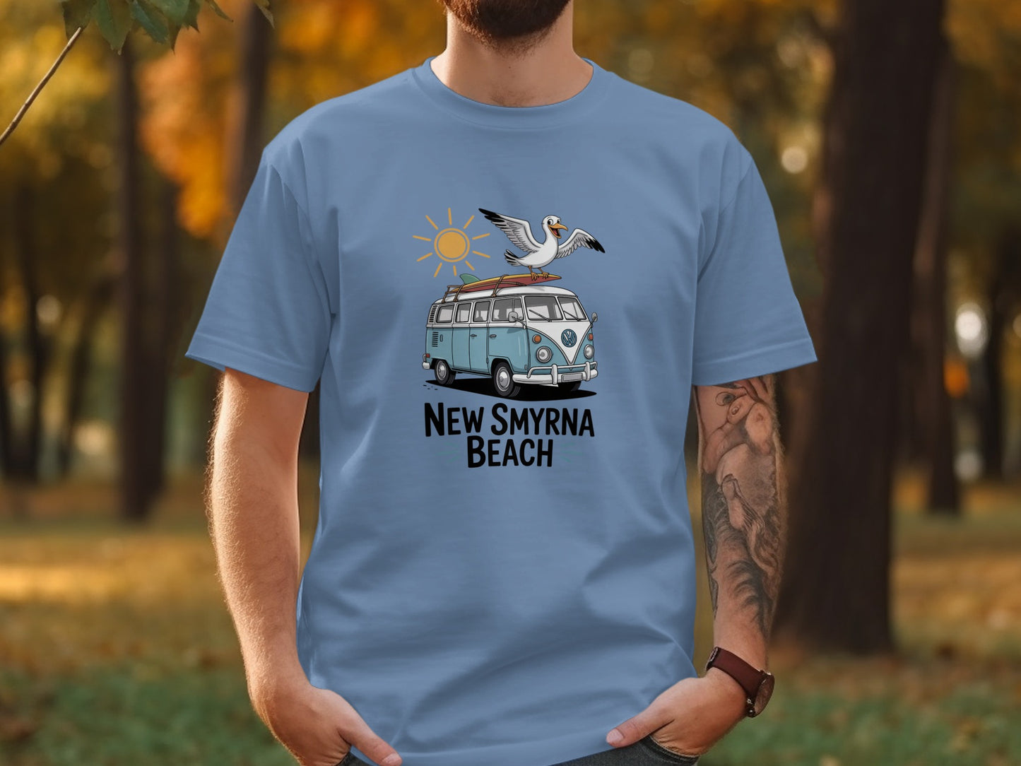 New Smyrna Beach Van Graphic Men's T-Shirt Product Type