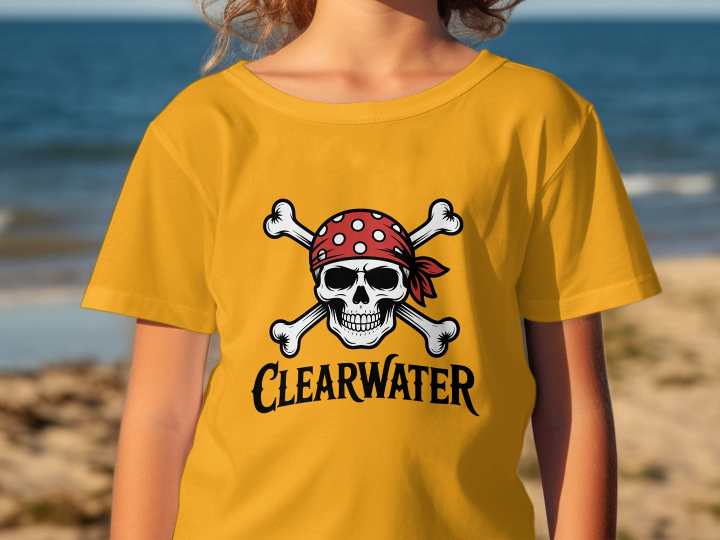 Clearwater Pirate Skull and Crossbones T-shirt product type