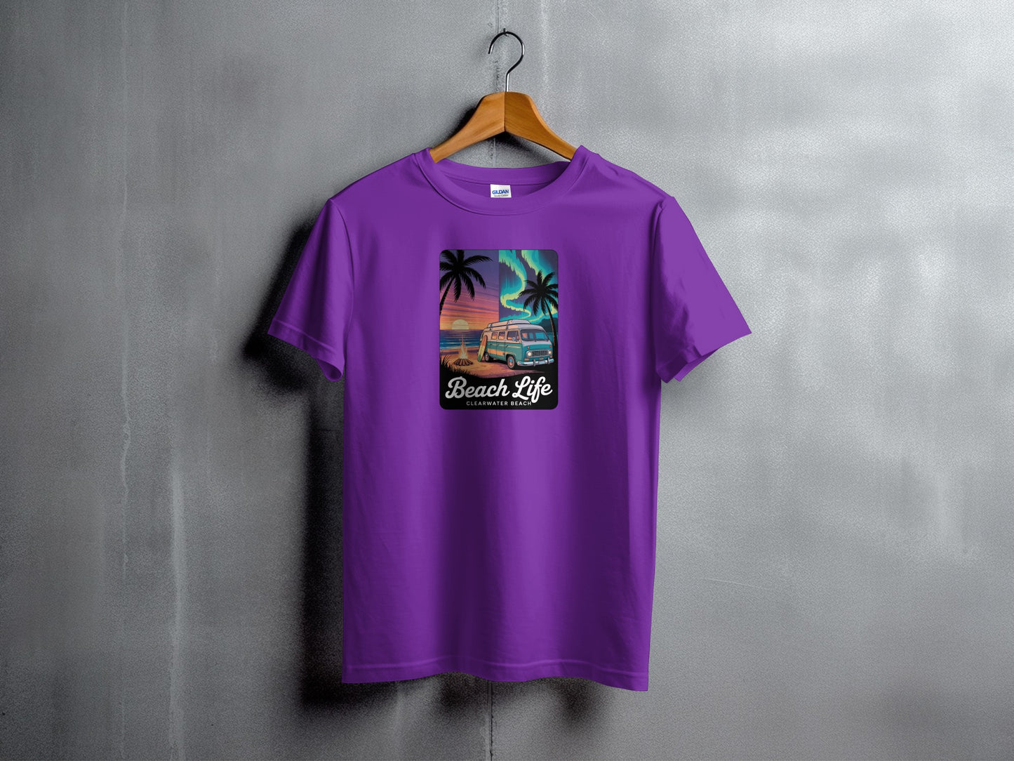 Beach Life Graphic Tee with Cool Car Design product