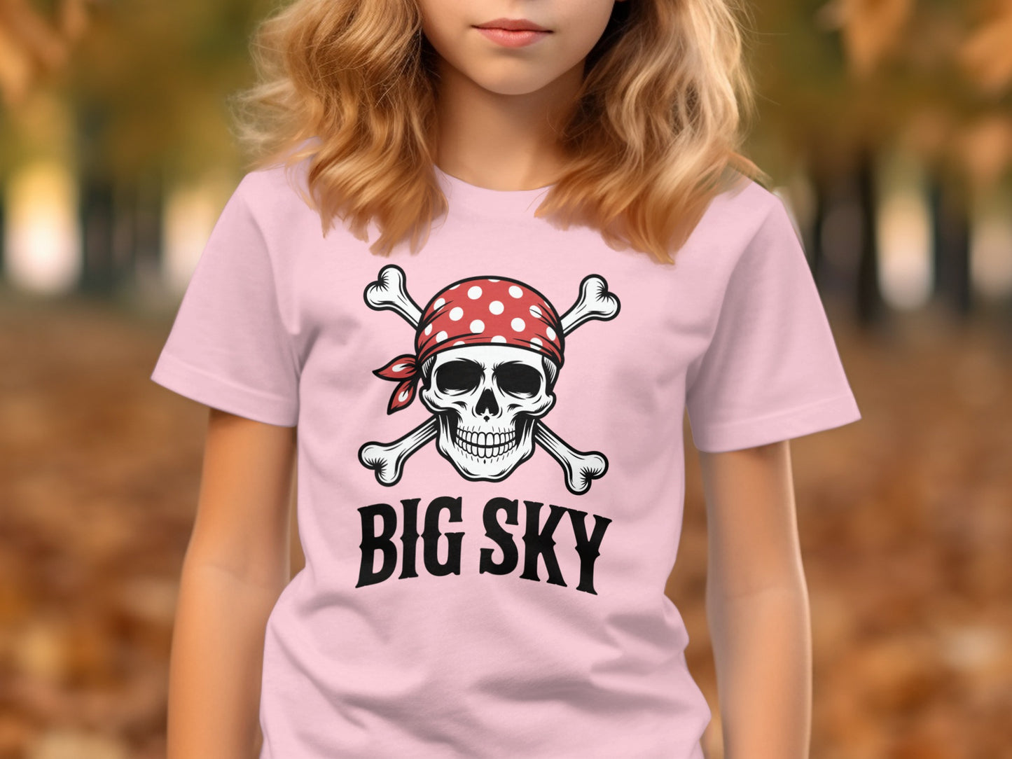 Big Sky Skull and Crossbones Pirate Themed Shirt product type
