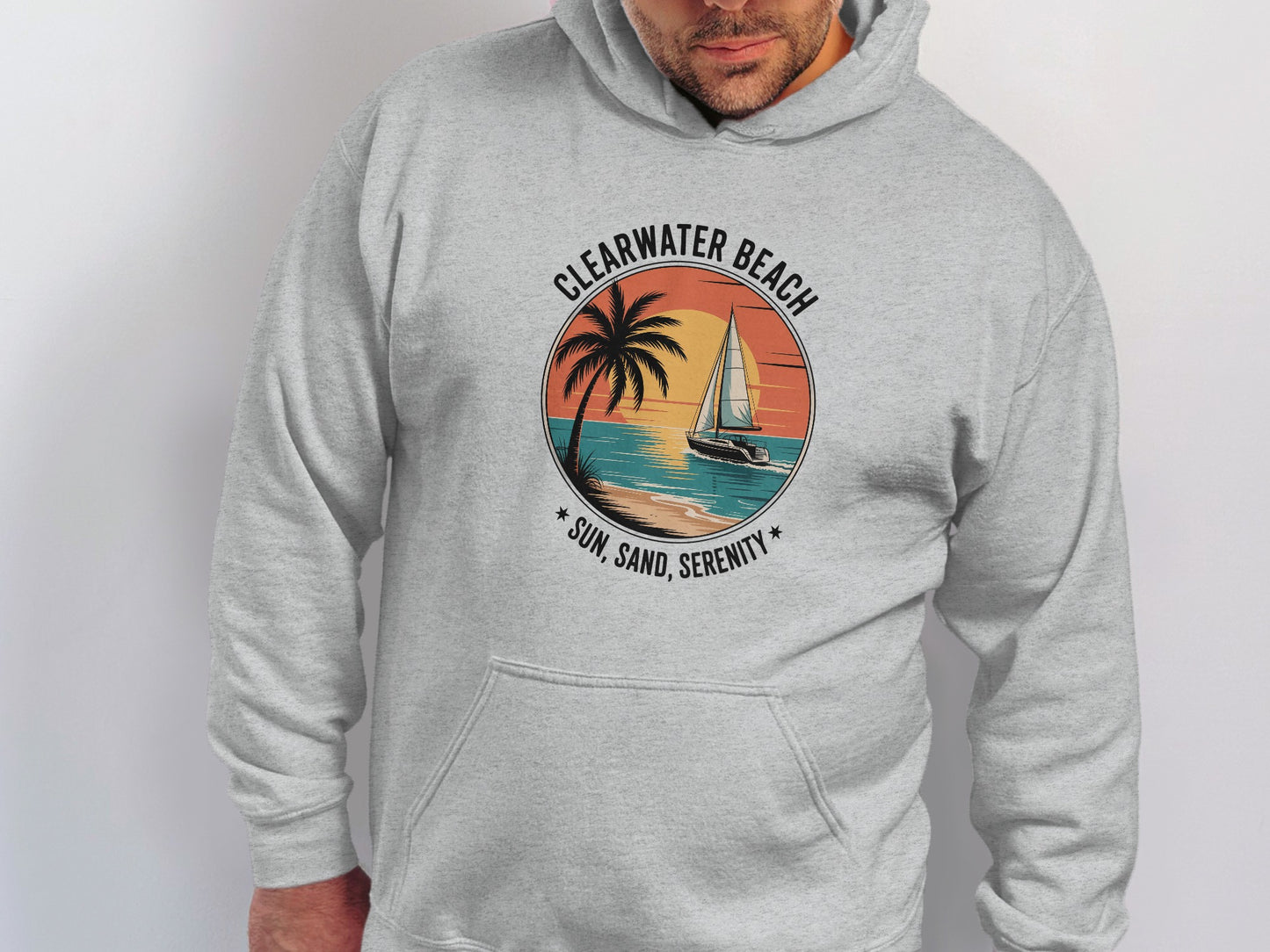 Clearwater Beach Sun Sand Serenity Graphic Hoodie product