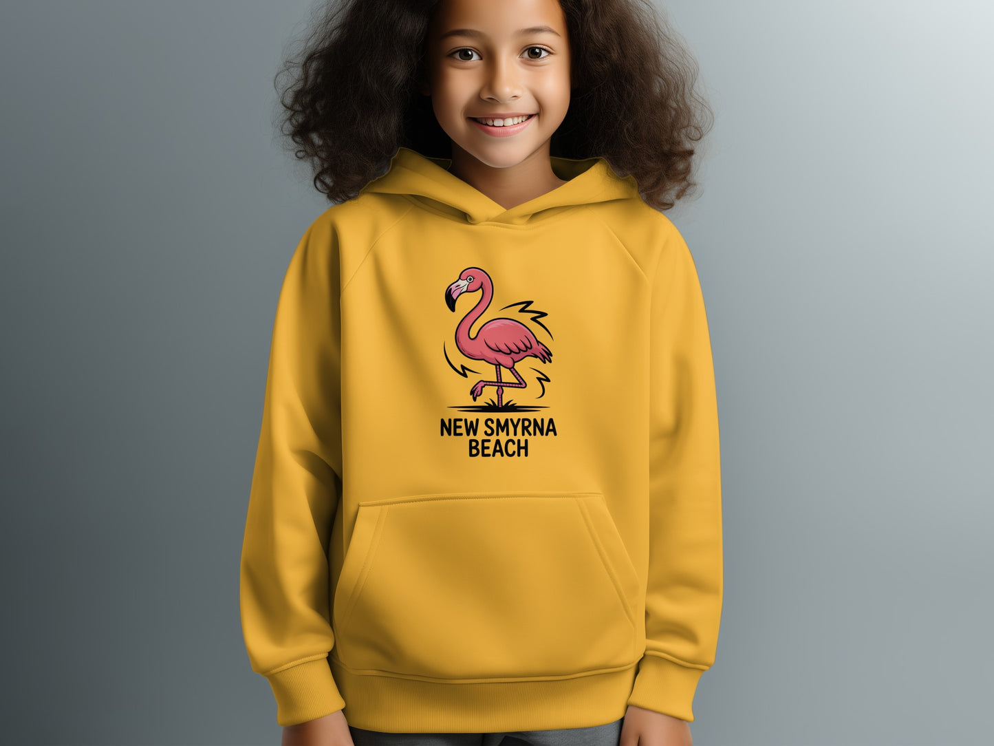 New Smyrna Beach Flamingo Design Hoodie product
