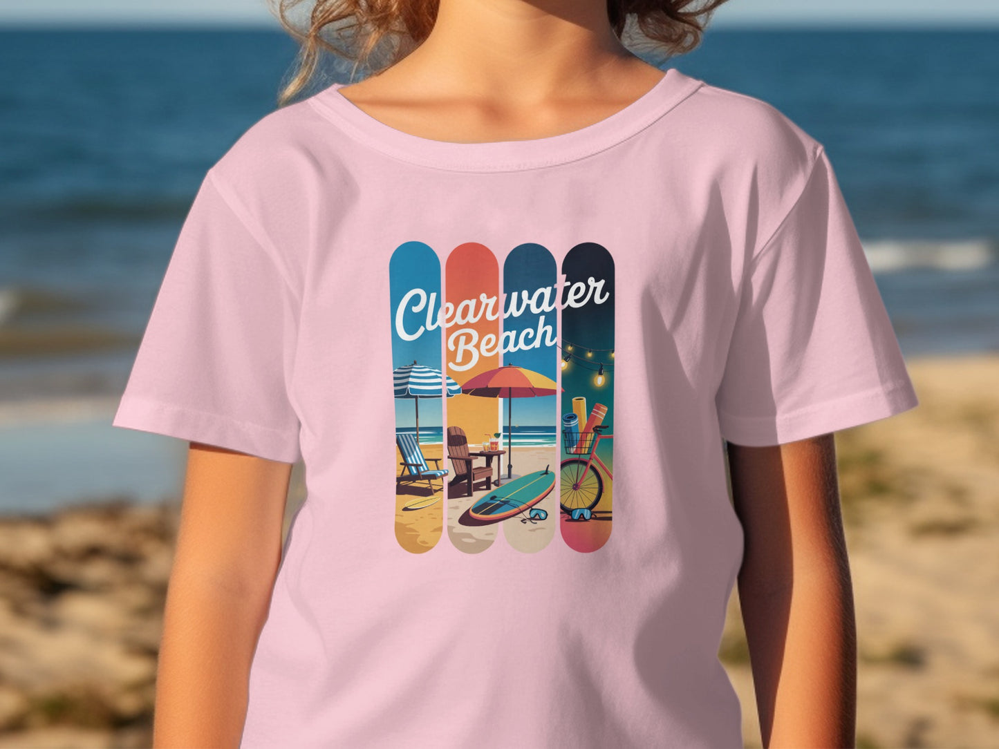 Clearwater Beach Graphic T-Shirt colorful beach product
