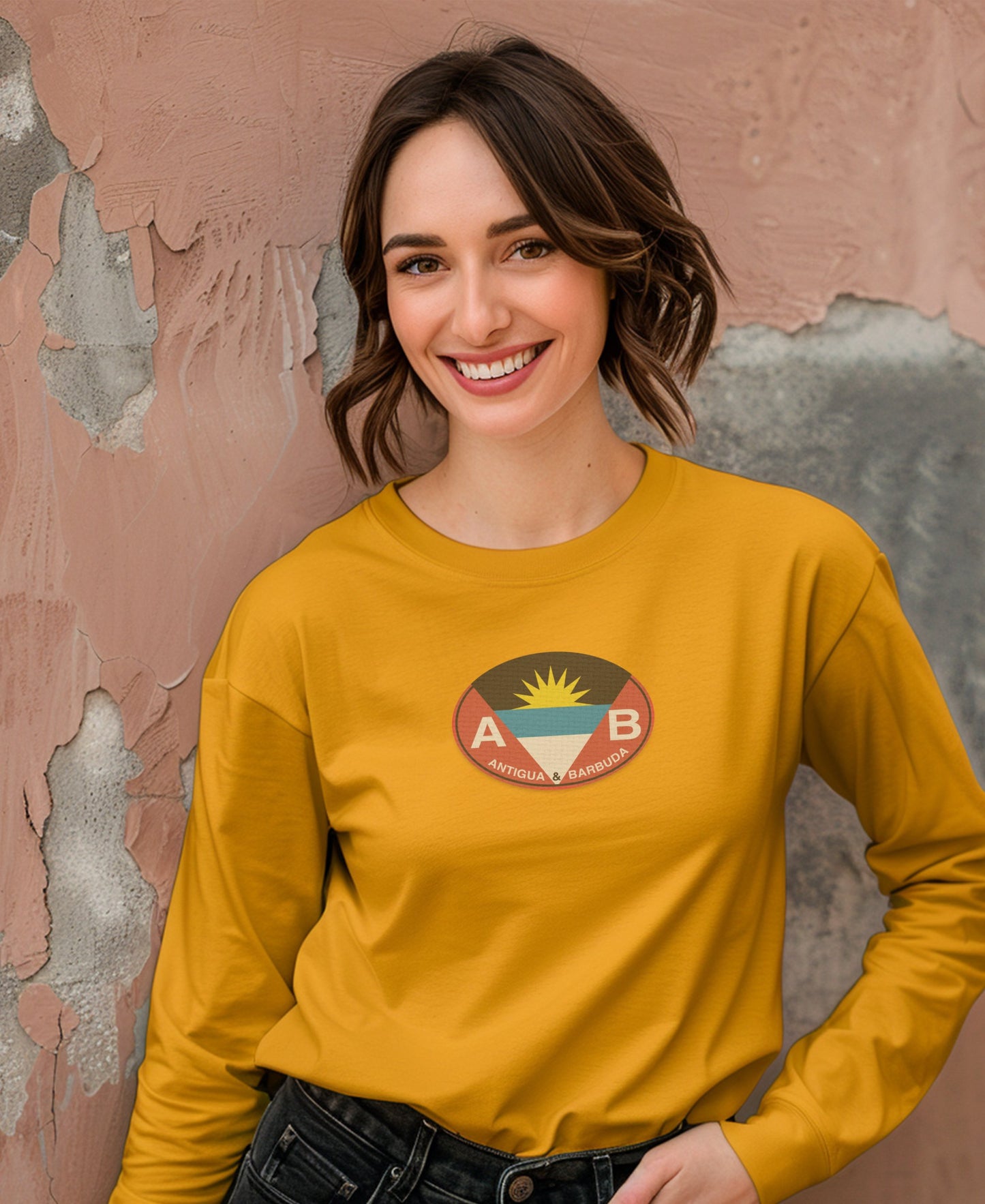 Antigua and Barbuda logo long sleeve shirt product