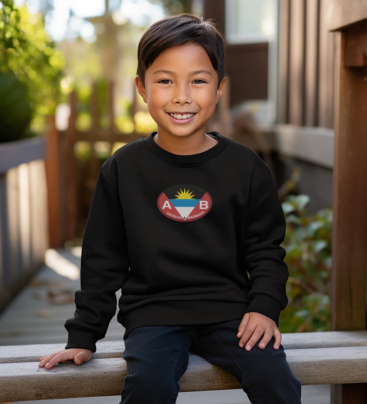 Stylish Youth Black Sweatshirt with Trendy Logo product