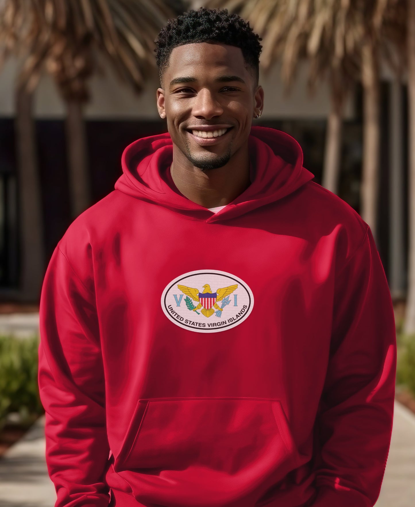 United States Virgin Islands red hoodie product