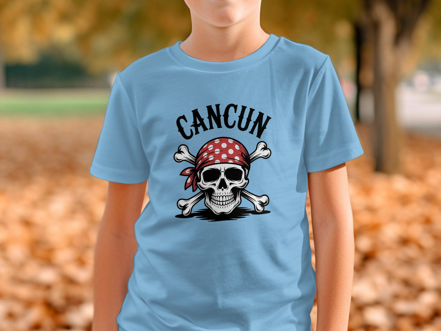Cancun Skull And Crossbones Pirate T-Shirt product type