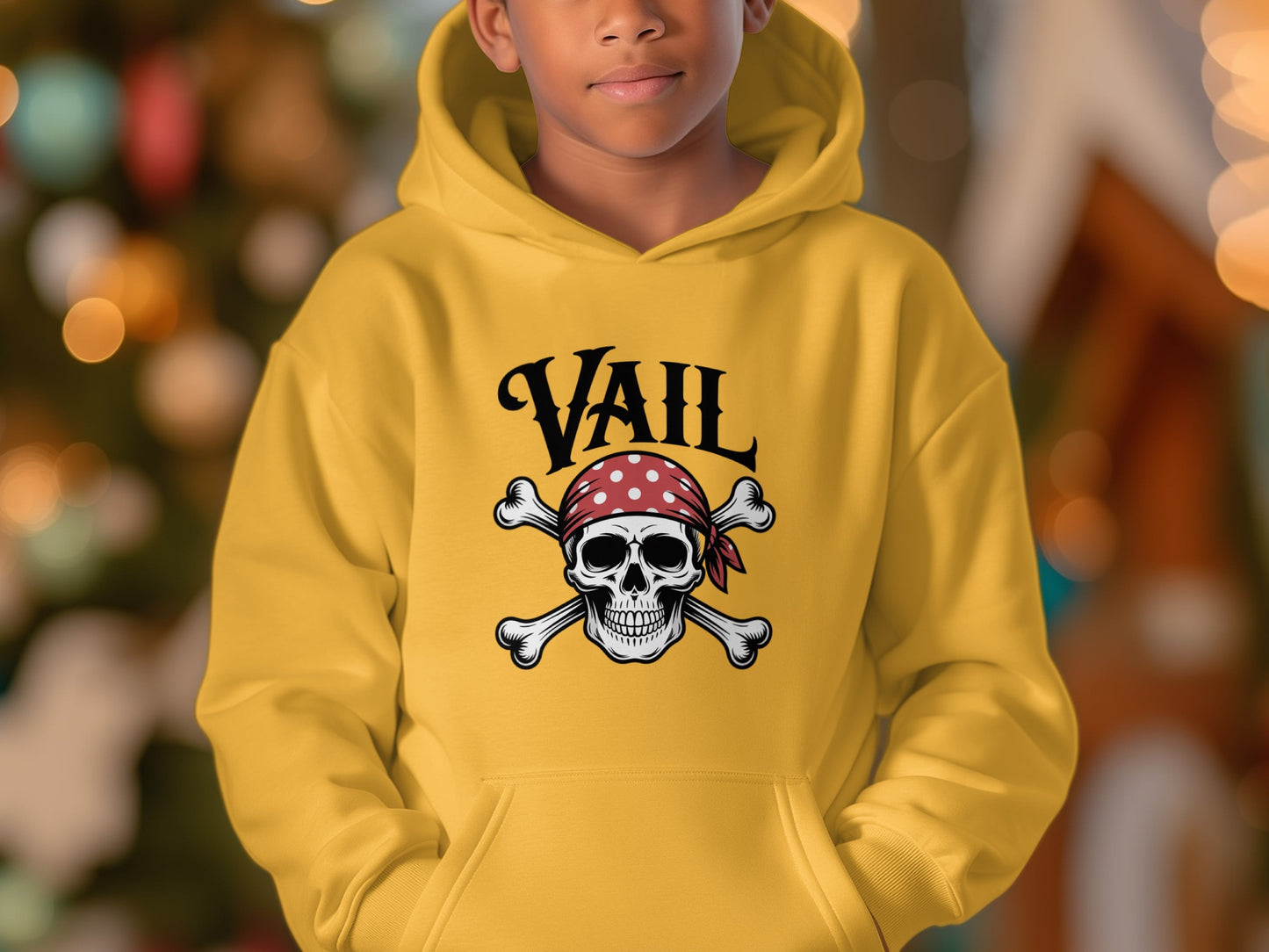 Skull and Crossbones Vail Youth Hoodie product