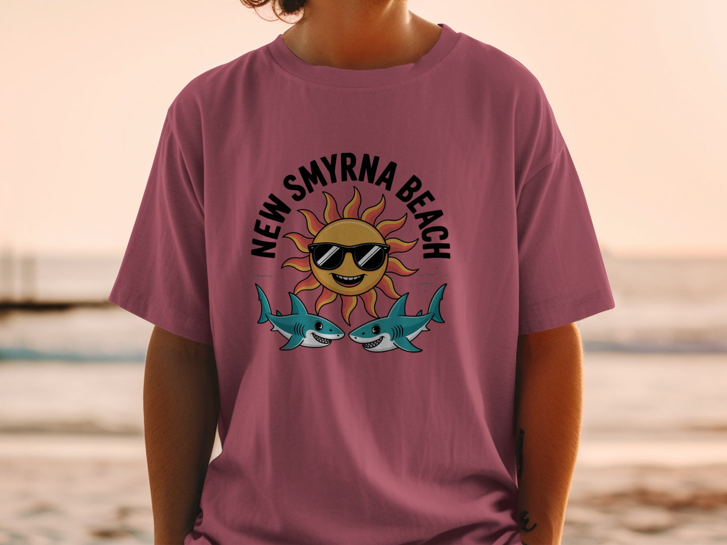 New Smyrna Beach graphic t-shirt product type