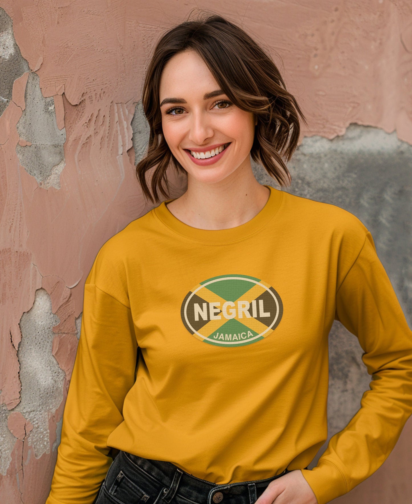 Negril Jamaica long-sleeve graphic print shirt product