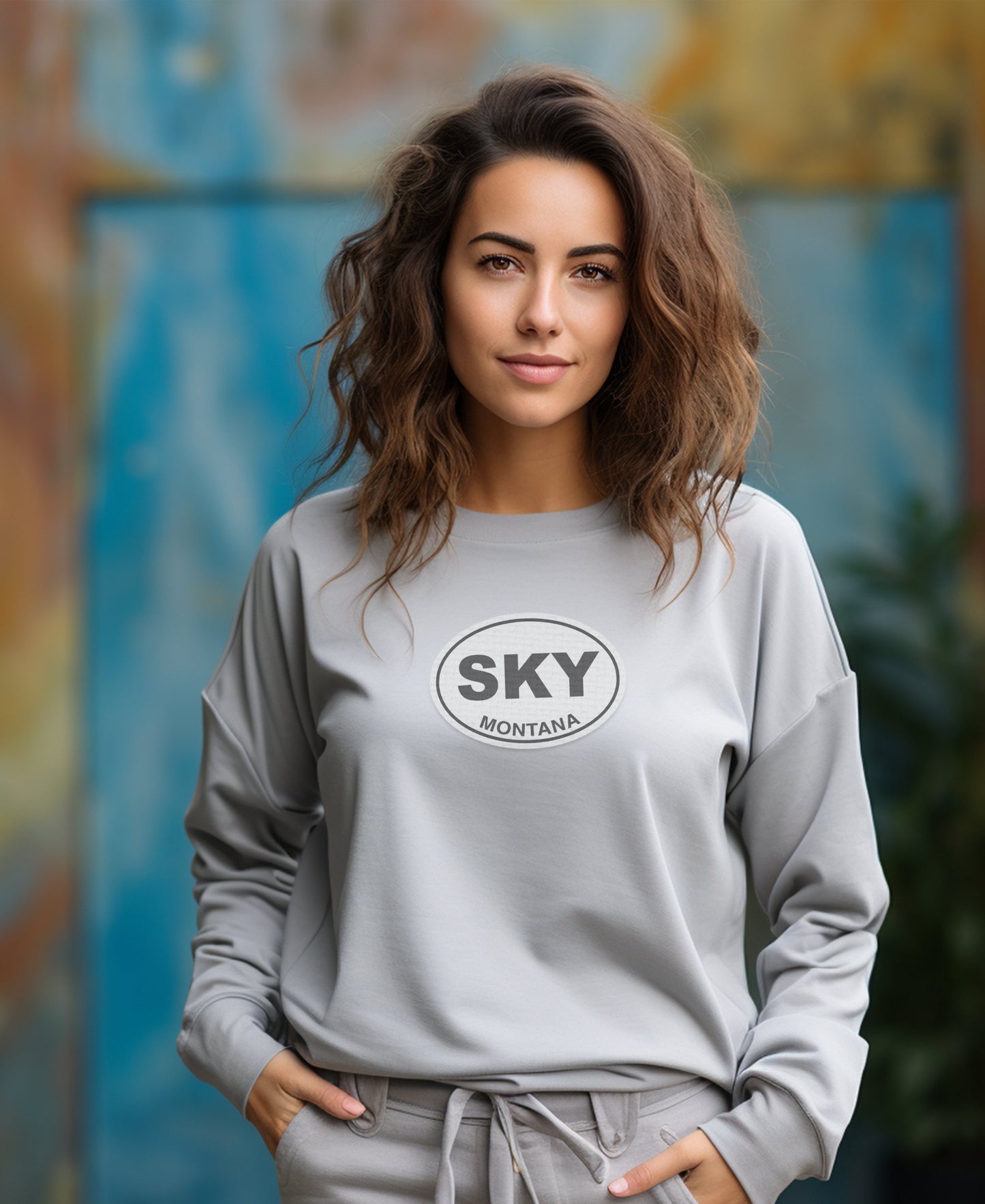 Trendy Sky Montana Casual Sweatshirt product type