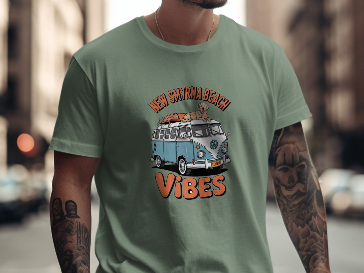 New Smyrna Beach Vibes Graphic Summer T-shirt product