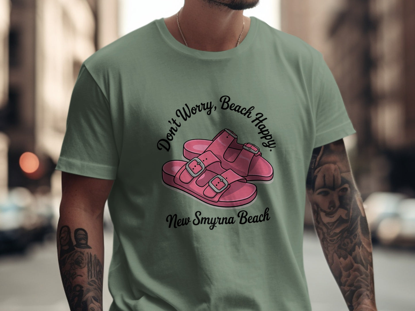 Don't Worry Beach Happy New Smyrna Beach T-Shirt product type