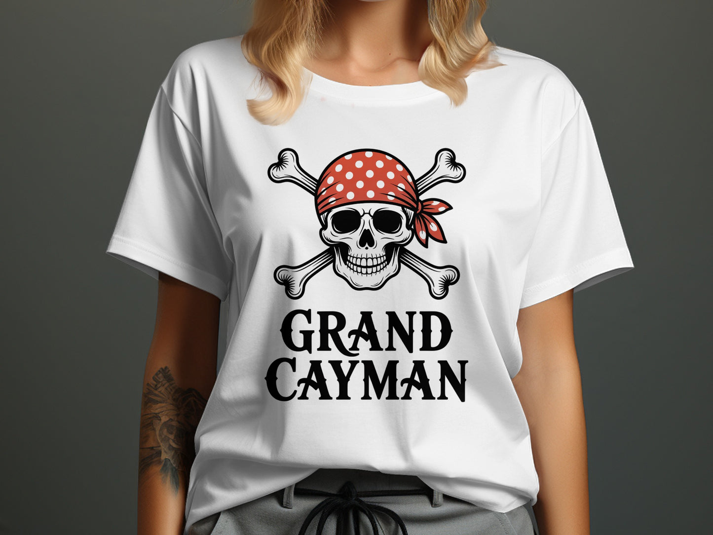 Grand Cayman Pirate Skull Graphic T-shirt product type