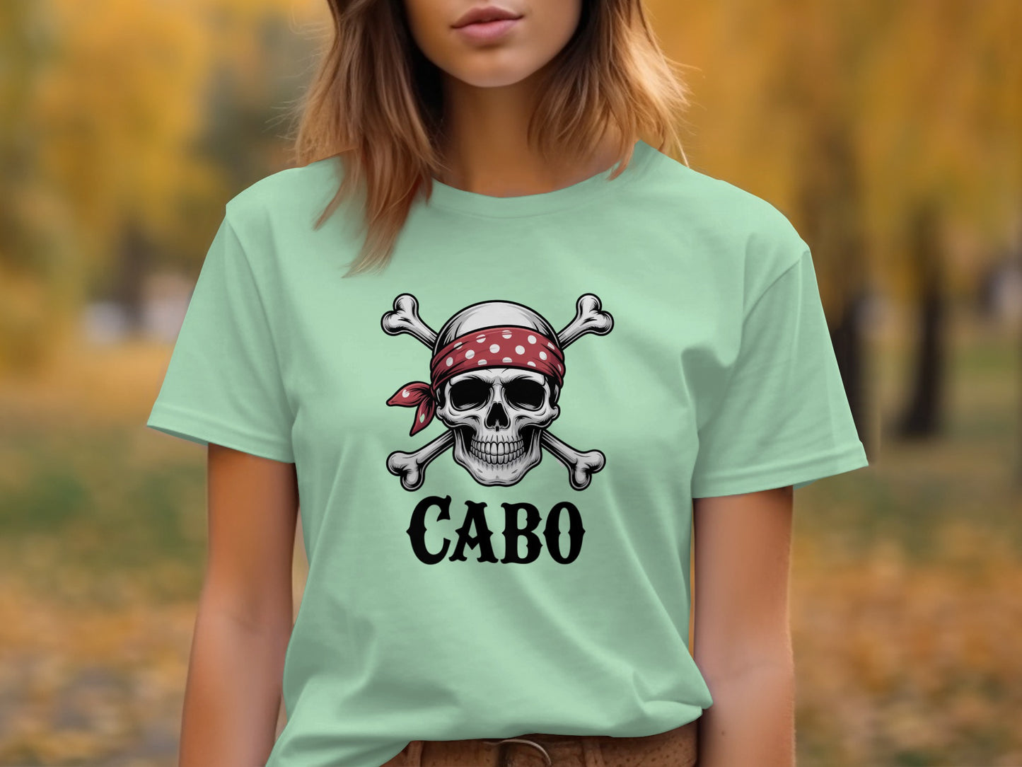 Cabo Skull and Crossbones Graphic T-Shirt product type