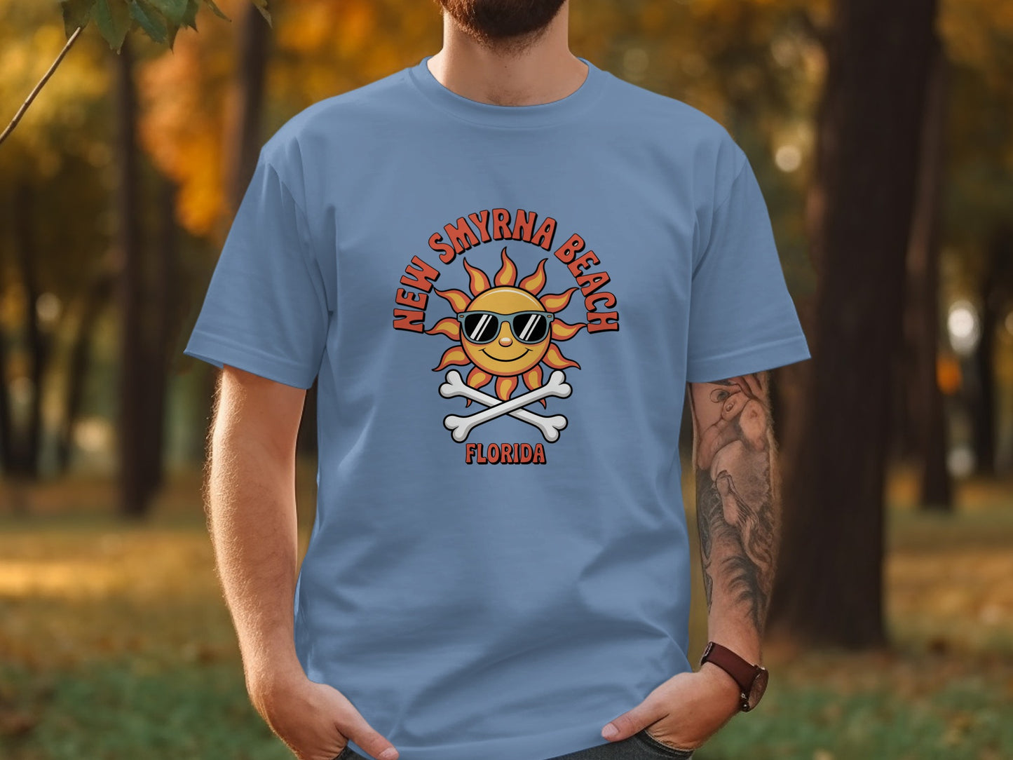 New Smyrna Beach Florida Sun Design T-Shirt product