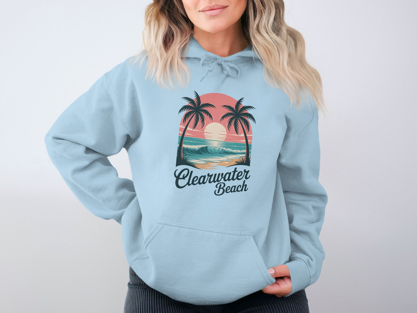 Clearwater Beach Sunset Palms Unisex Hoodie product
