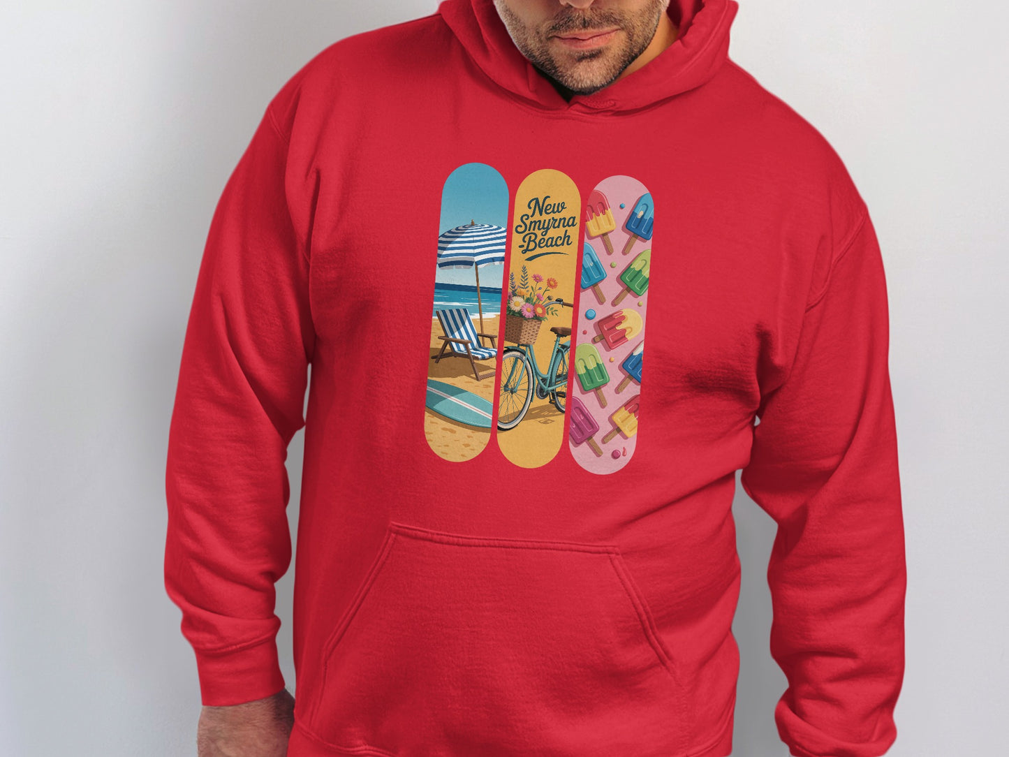 New Smyrna Beach Colorful Vibrant Hoodie product type