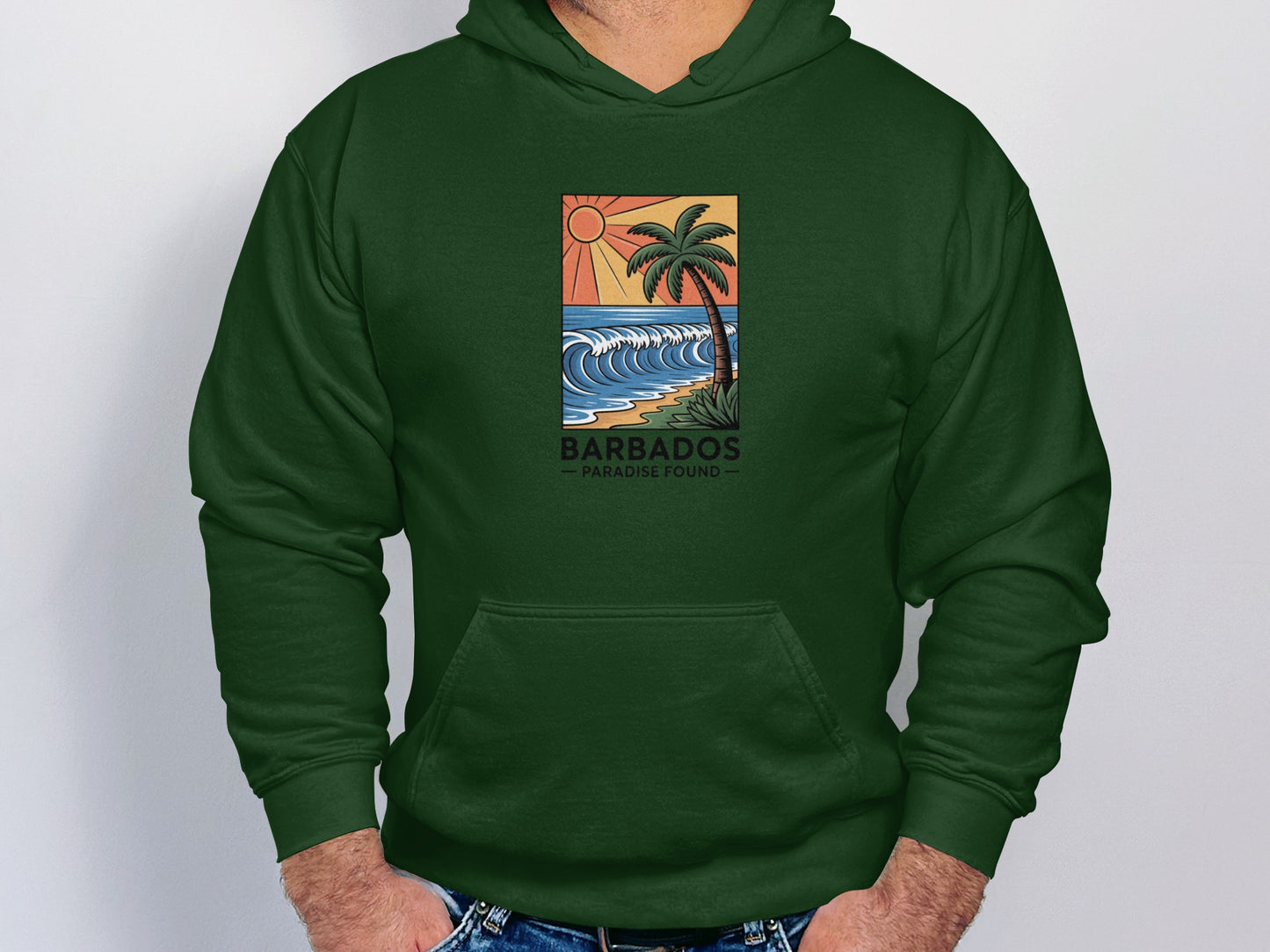 Barbados Paradise Found Graphic Hoodie product type