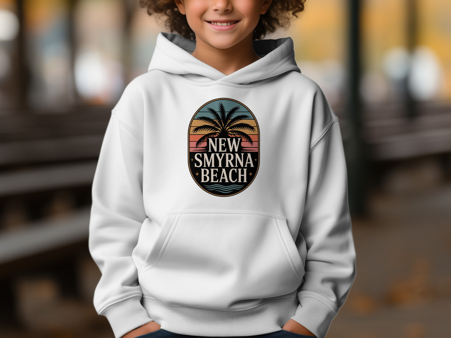 New Smyrna Beach Sunset Design Youth Hoodie product